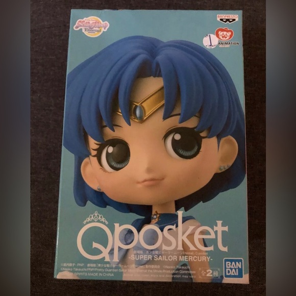 Super Sailor Mercury Q Posket figure Version A - Sailor Mercury- New in Box - Picture 1 of 3